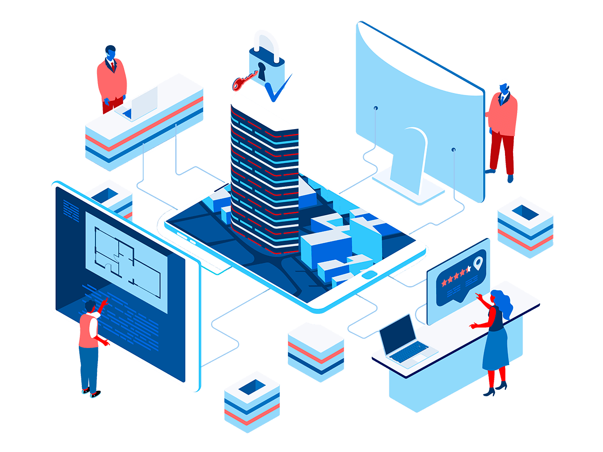 Tech solutions illustration
